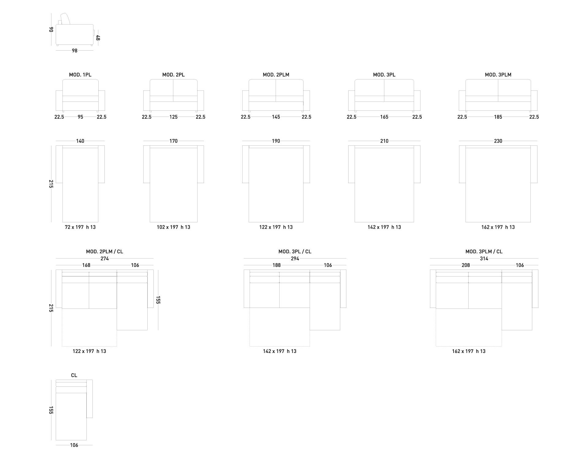 Canapé-lit Dienne Nuvola