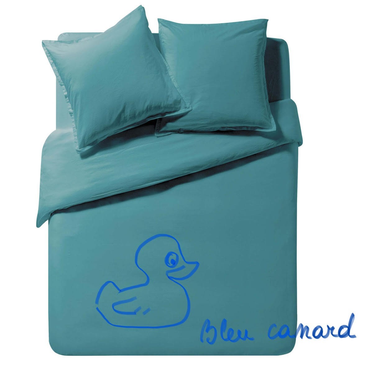 Housse de couette Essix SOFT LINE en coton lavé