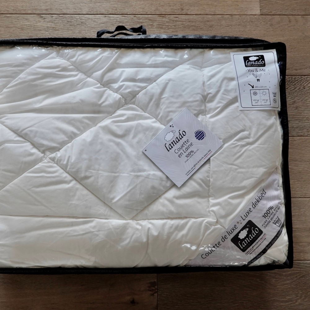 Couette en laine belge YOU & ME Entière, 100% MODULABLE