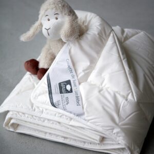 COUETTE LAINE LIT BÉBÉ lavable & anti-acariens